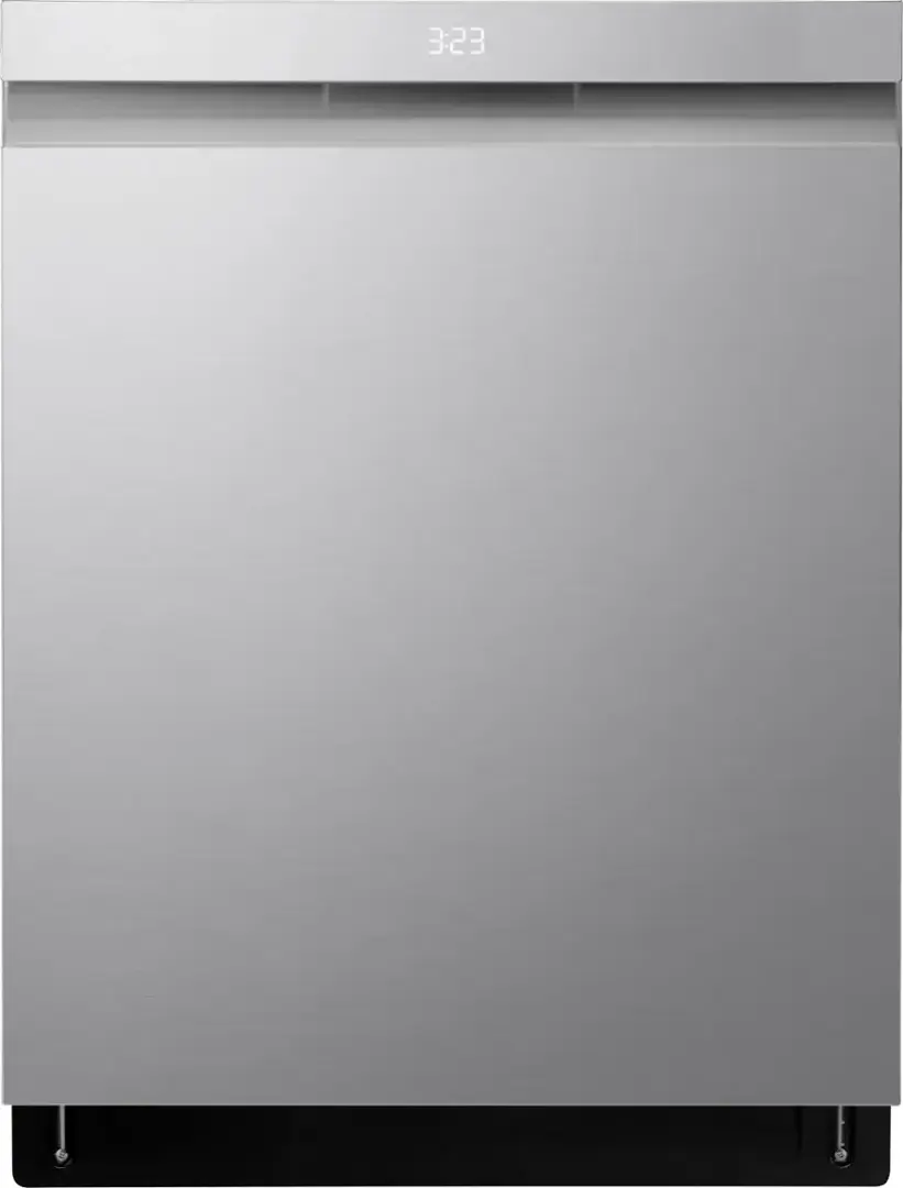 LG - 24" Top Control Smart Built-In Stainless Steel Tub Dishwasher with 3rd Rack, QuadWash Pro and 42dba - PrintProof Stainless steel image 1