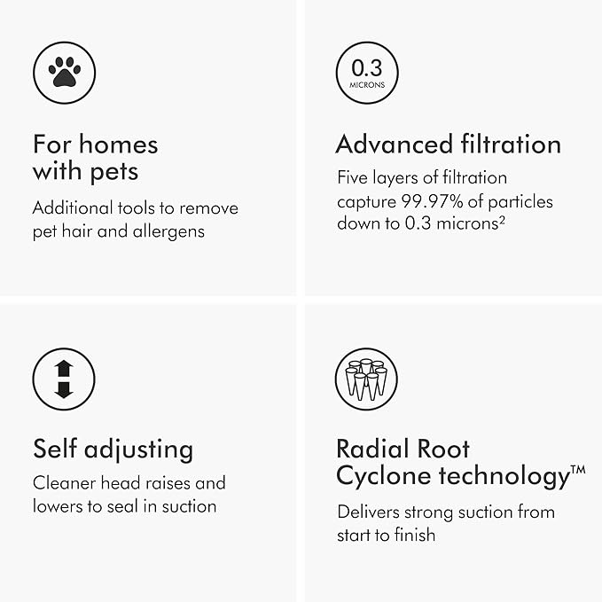 Dyson Ball Animal Total Clean Upright Vacuum, Iron/Blue image 4
