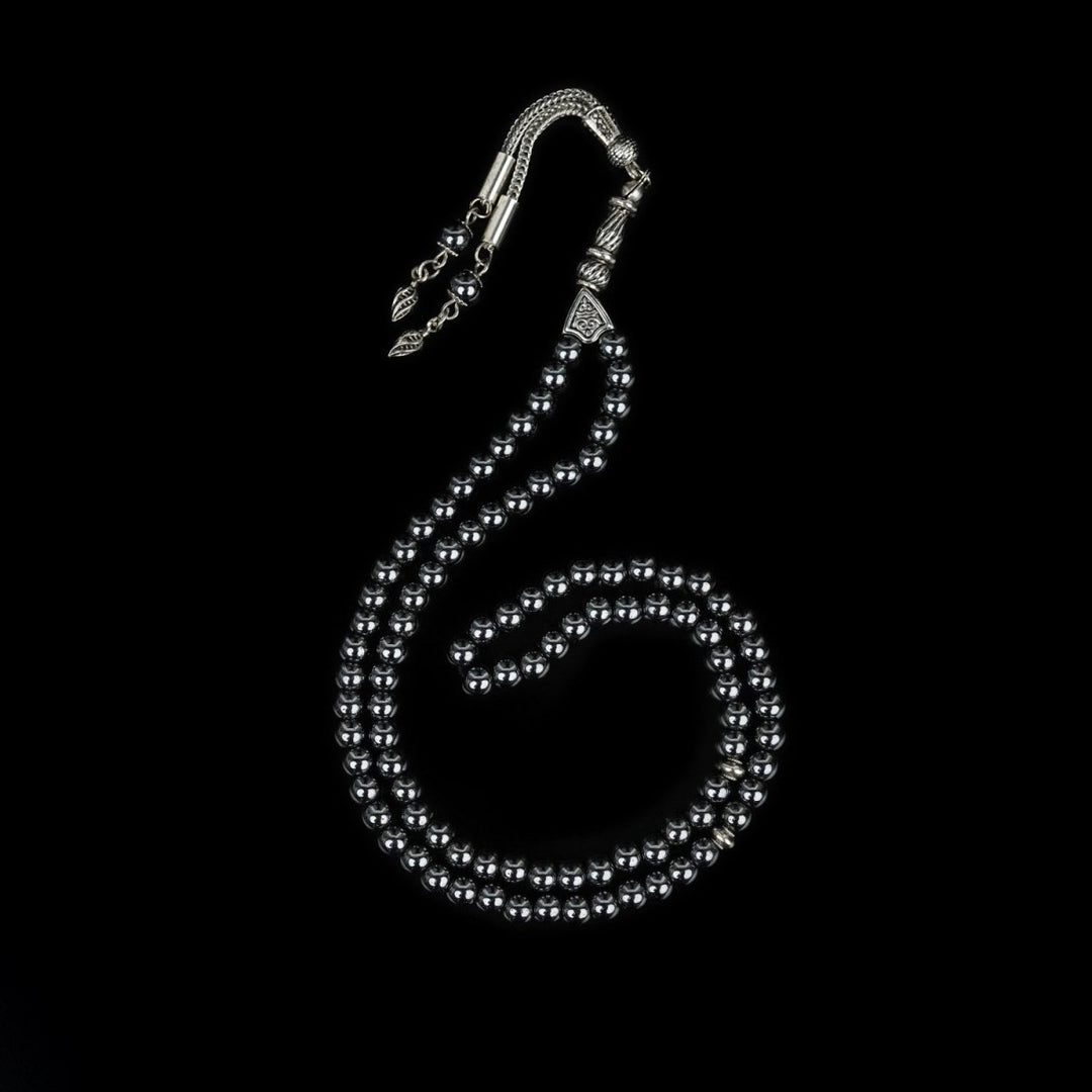 Muslim Prayer Beads | Hematite Stone Beads Islamic Rosary image 1
