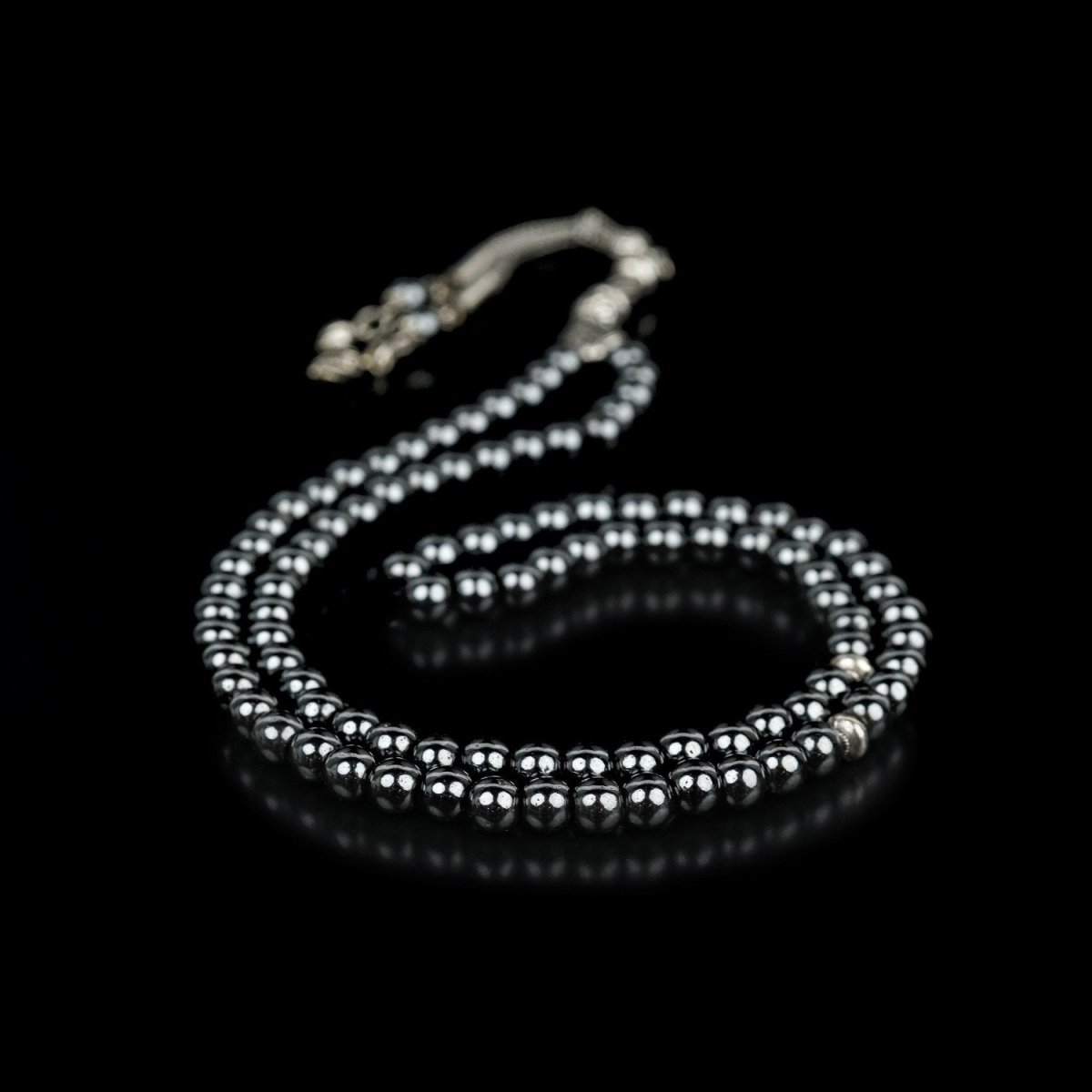 Muslim Prayer Beads | Hematite Stone Beads Islamic Rosary image 4