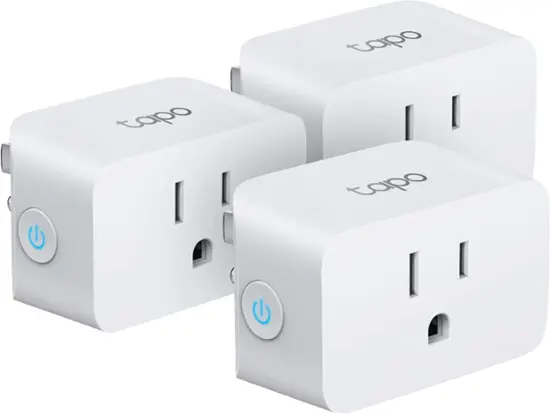 TP-Link - Tapo Smart Wi-Fi Plug Mini with Matter (3-pack) - White image 1
