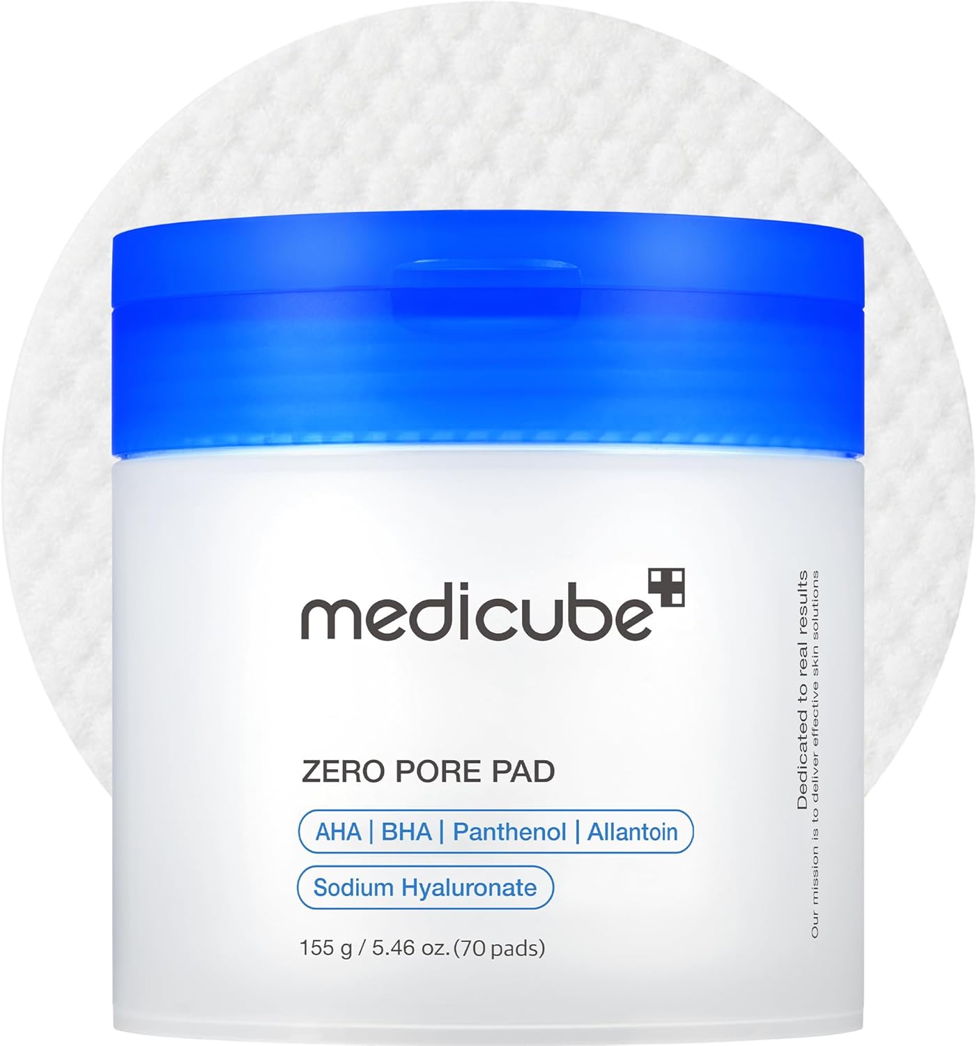 Medicube Zero Pore Pads 2.0, Dual-Textured Facial Toner Pads for Exfoliation and Pore Care with 4.5% AHA Lactic Acid & 0.45% BHA Salicylic Acid, Ideal for All Skin Types, Korean Skin Care (70 Pads) image 1