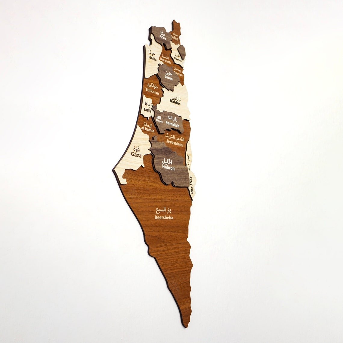 Palestine Wooden Wall Map Islamic Wall Art Decor image 7