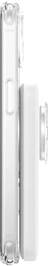 PopSockets - x Anker MagGo 5000 mAh Portable Magnetic Battery Charger with Grip for MagSafe Compatible Devices - White and Clear image 5