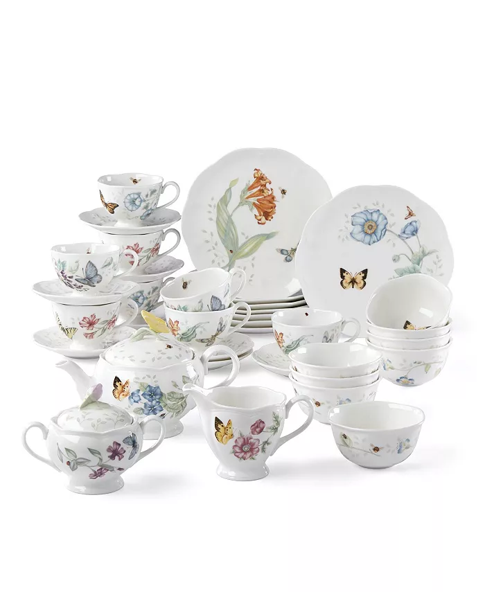 Butterfly Meadow 37 Piece Tea/Dessert Set, Exclusively at Macy’s image 1