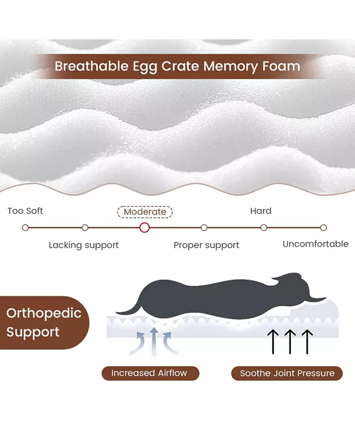 Orthopedic Dog Bed with Memory Foam Support for Large Dogs Shipped and sold by Kuyotq image 4