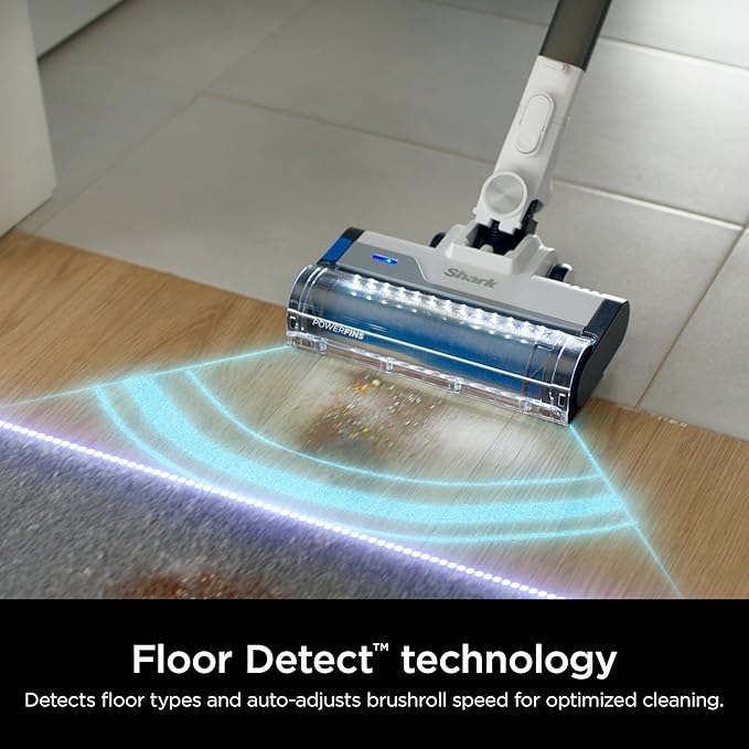 Shark PowerPro Plus Cordless Stick Vacuum, Lightweight, Rechargeable, FloorDetect Technology, HEPA Filter, Up to 50-Minute Runtime, Powerful Pet Hair Pickup, Carpets & Hard Floors, Pure Water, IZ377H image 5
