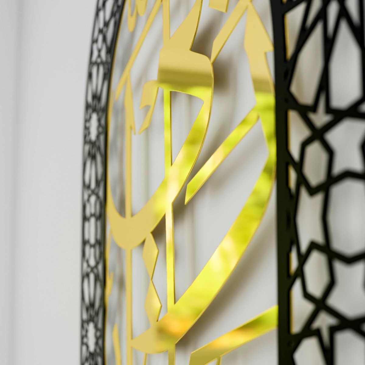 Metal Mihrabs Hadha Min Fadli, Surah Naml - Islamic Home Decor for Prayer Area image 2