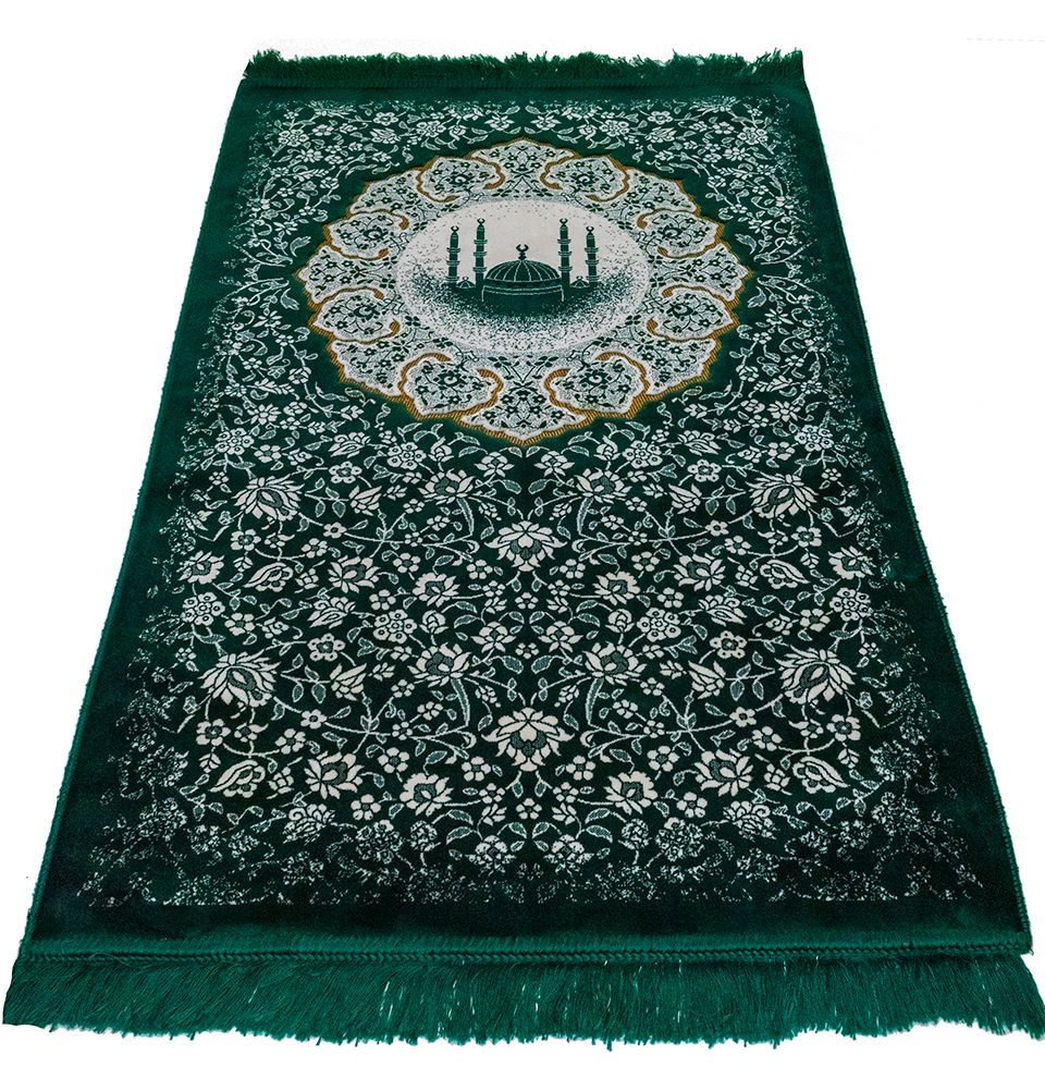 Eid Mubarak Gift Bag Set with Prayer Mat, Prayer Beads, Car Hanger, & Rollerball Perfume - Green image 5