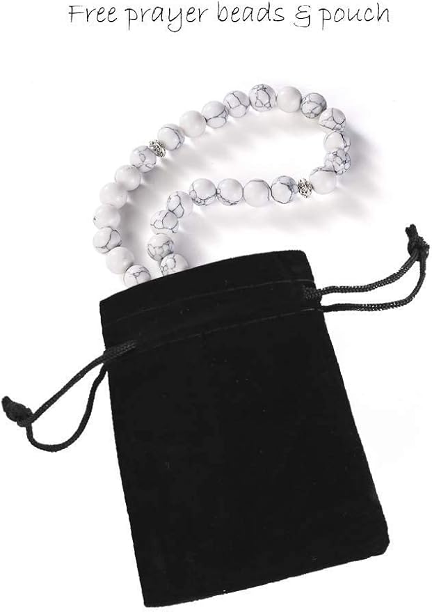 Electronic Prayer Mat - Smart Interactive Prayer Rug for Adults and Kids - Ideal for New Converts and Those Learning or Perfecting Their Prayer - Comes with Islamic Prayer Beads (Black) image 4