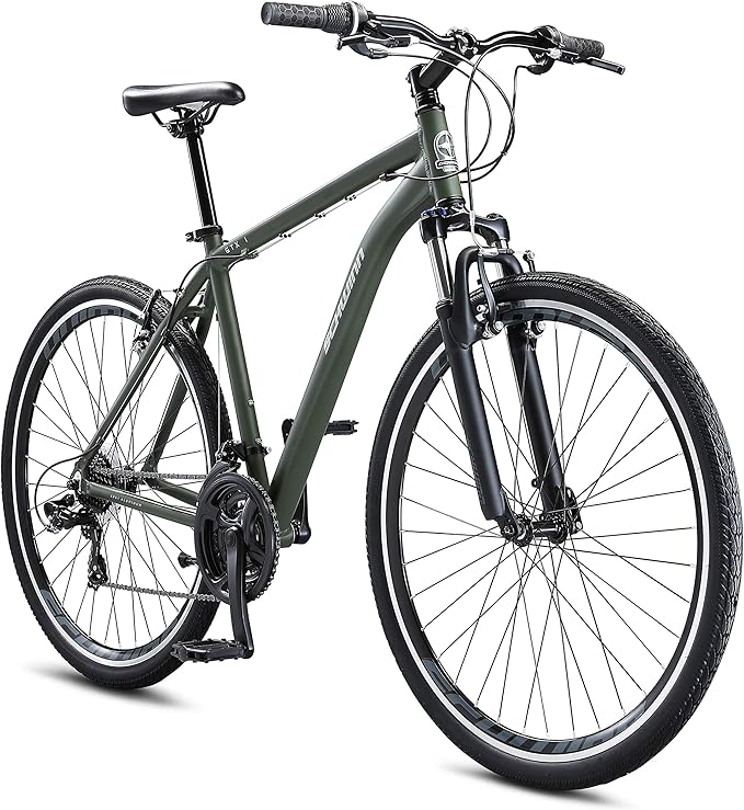 Schwinn GTX Comfort Adult Hybrid Bike, Men and Women, Dual Sport Bicycle, 700c Wheels, Step-Through or Step-Over Lightweight Aluminum Frame image 1