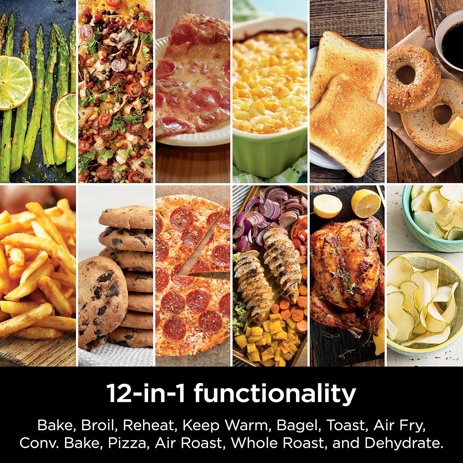 Ninja DCT451 12-in-1 Smart Double Oven with FlexDoor, Thermometer, FlavorSeal, Smart Finish, Rapid Top Convection and Air Fry Bottom , Stainless Steel image 6