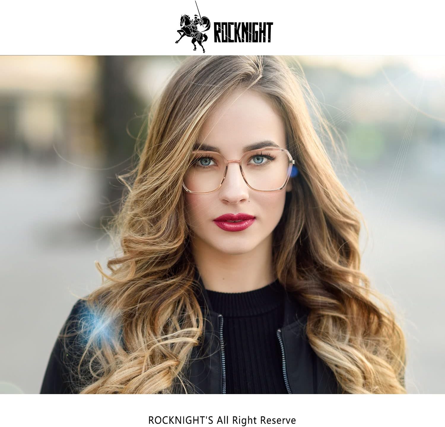 ROCKNIGHT Anti-Eyestrain and Headache Blue Light Blocking Glasses for Women Men UV Glare Protection for Computer, TV, Phones image 4