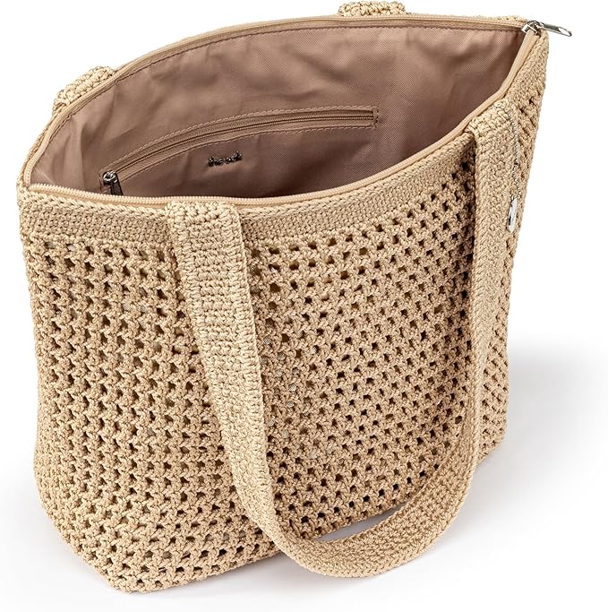 The Sak Casual Classics Tote Bag - Hand Crochet Woman's Purse For Everyday, Travel, Beach Bag - Handbag With Shoulder Straps image 5