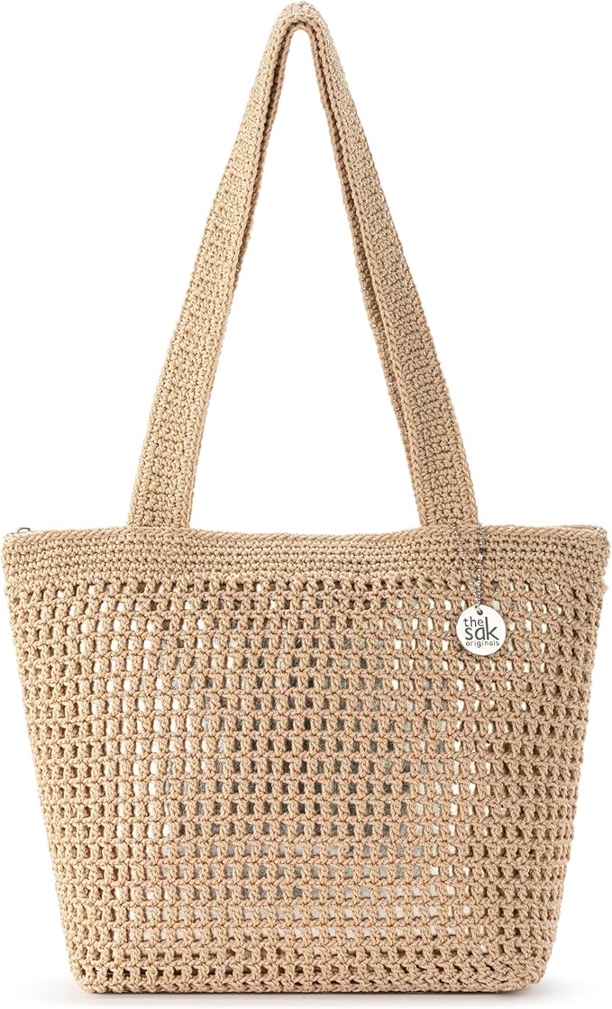The Sak Casual Classics Tote Bag - Hand Crochet Woman's Purse For Everyday, Travel, Beach Bag - Handbag With Shoulder Straps image 7