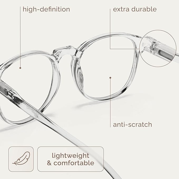 IBOANN Iconic Blue Light Glasses for Woman - Computer Glasses 99% Blue Light Blocking - Anti Eyestrain & UV Glare Protection image 6