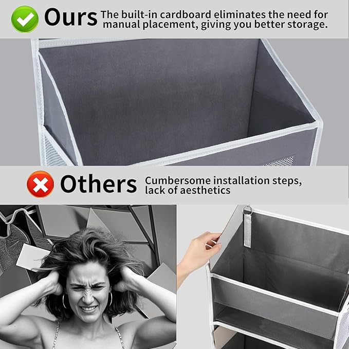 Over the door organizer, Bathroom Organizers and Storage 5 Shelf Hanging with 10 Mesh Side Pockets, Stuffed Animal Storage for Pantry Laundry Bathroom Nursery Closet Baby Essential image 5