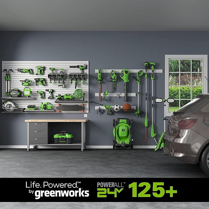 Greenworks 24V 12" Brushless Cordless Compact Chainsaw (Great For Storm Clean-Up, Pruning, and Firewood / 125+ Compatible Tools), 4.0Ah Battery and Charger Included image 5