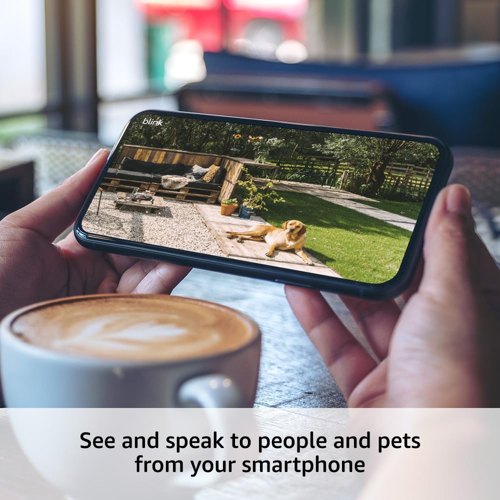Blink Outdoor 4 (newest model), Wireless smart security camera, two-year battery, 1080p HD day and infrared night live view, two-way talk – 3 camera system image 3