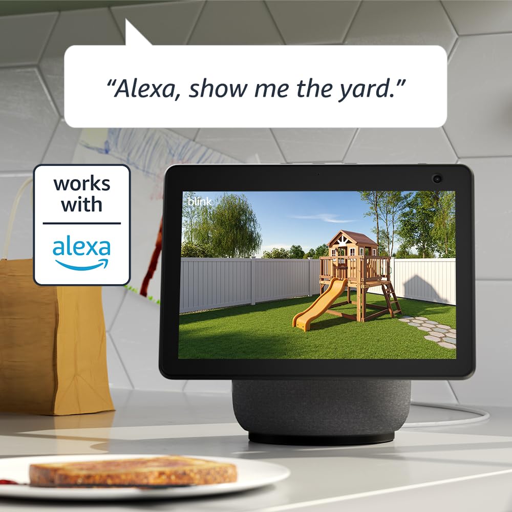 Blink Outdoor 4 (newest model), Wireless smart security camera, two-year battery, 1080p HD day and infrared night live view, two-way talk – 3 camera system image 6