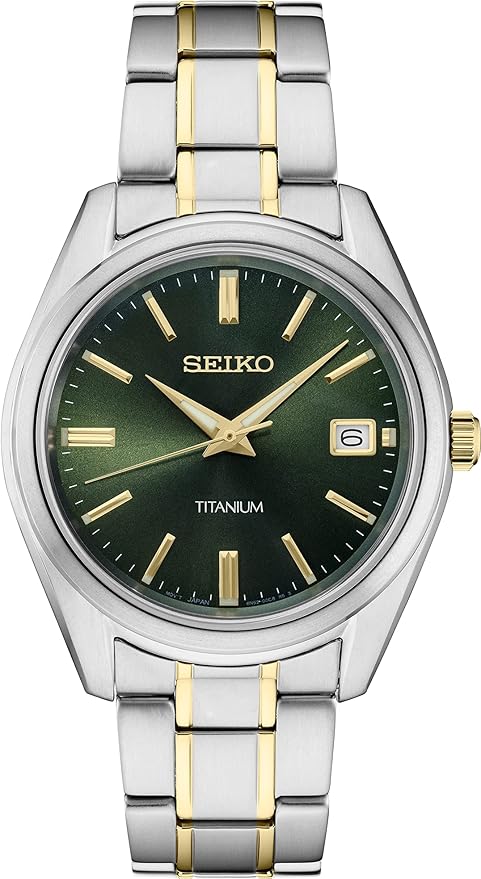 Seiko Mens Essential TI TT Green Dia image 1