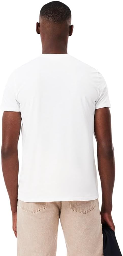 Lacoste Men's Short Sleeve V-Neck Pima Cotton Jersey T-Shirt image 3