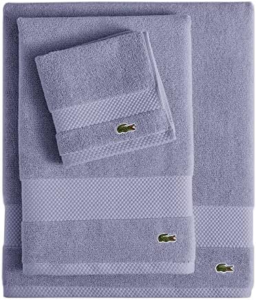 Lacoste Heritage Supima Cotton Bath Towel, Light Denim, 30" x 54" image 2