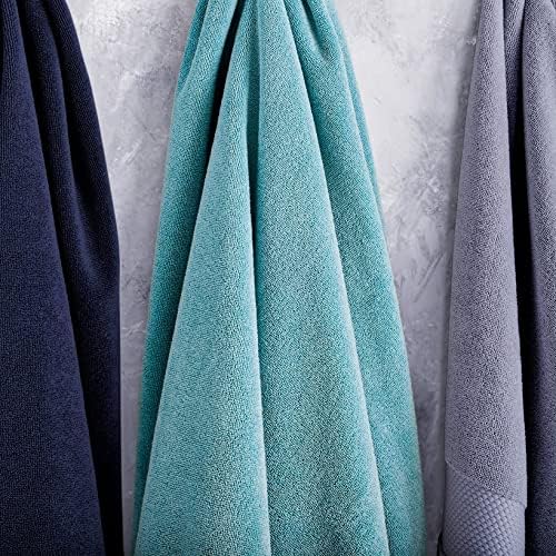 Lacoste Heritage Supima Cotton Bath Towel, Light Denim, 30" x 54" image 6