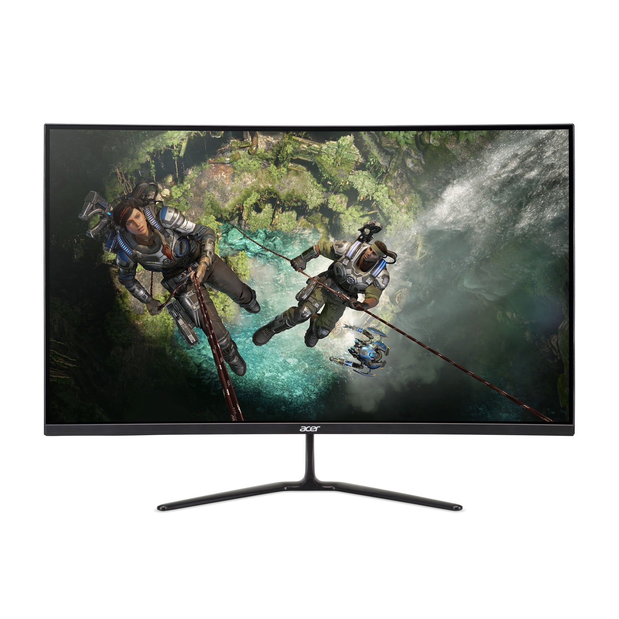 Acer Nitro 31.5" Curved Full HD (1920 x 1080) 180Hz Gaming Monitor, Black, ED320QR S3biipx image 1