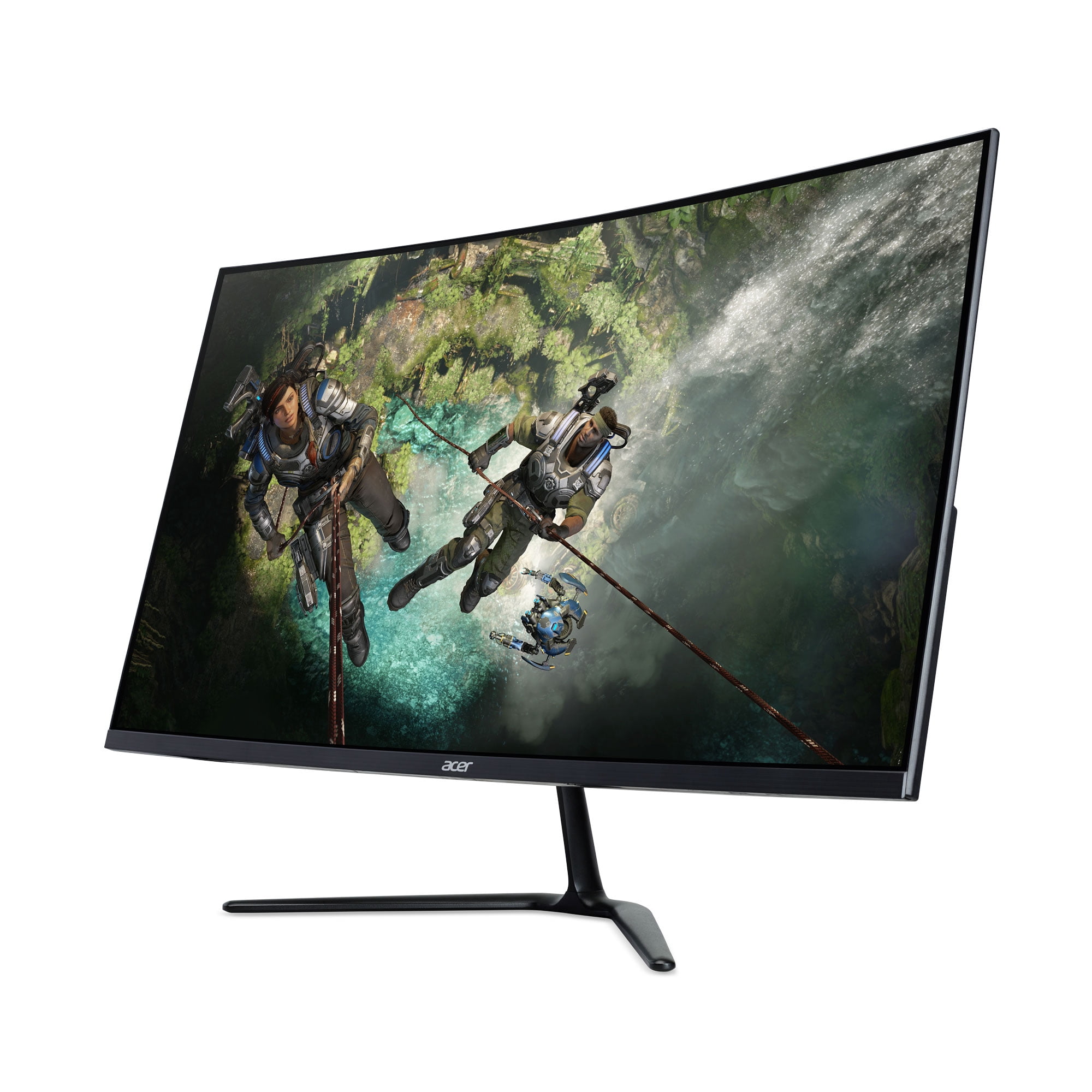 Acer Nitro 31.5" Curved Full HD (1920 x 1080) 180Hz Gaming Monitor, Black, ED320QR S3biipx image 2