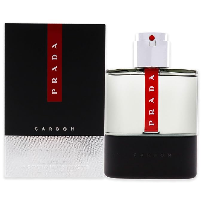 Prada Luna Rossa Carbon Eau De Toilette Spray 100Ml, Multi, 3.4 Ounce image 1