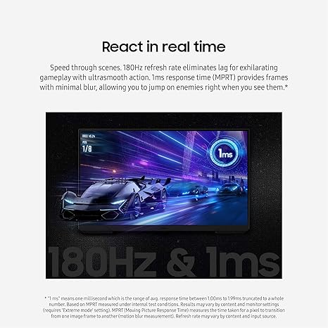 Samsung 27-Inch Odyssey G3 (G30D) Series FHD Gaming Monitor, 1ms, 180Hz, AMD FreeSync, Adjustable Stand, Black Equalizer, Virtual Aim Point, Eye Saver Mode, Flicker-Free, LS27DG302ENXZA image 4