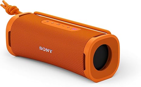 Sony ULT Field 1 Waterproof Portable Bluetooth Speaker, Enhanced Bass, 12h Battery, IP67 Rated Dustproof Shockproof Rustproof, Detachable Strap, SRSULT10D, Orange image 1