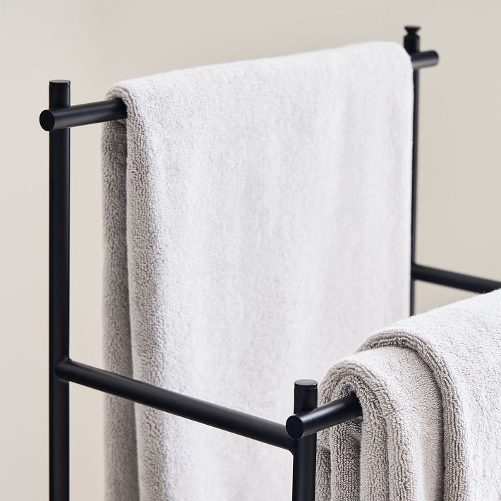 Modern Overhang Freestanding Towel Rack image 4