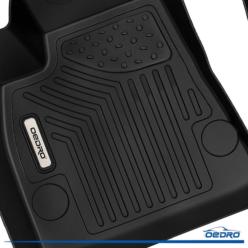 Floor Mats for 2015-2020 Tesla Model S, Unique Black TPE All-Weather Guard Full Set Liners image 8