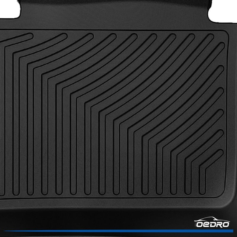 Floor Mats for 2015-2020 Tesla Model S, Unique Black TPE All-Weather Guard Full Set Liners image 10