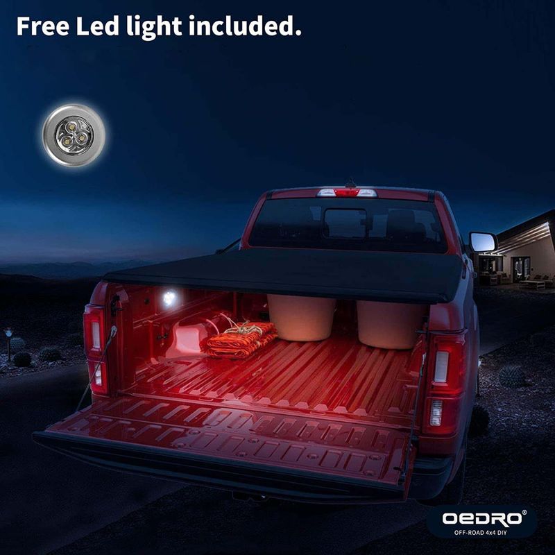 5ft Soft Roll-Up Tonneau Cover for 2020-2025 Jeep Gladiator | Lightweight, Waterproof, Easy-Install Truck Bed Protection | Sleek Design image 6