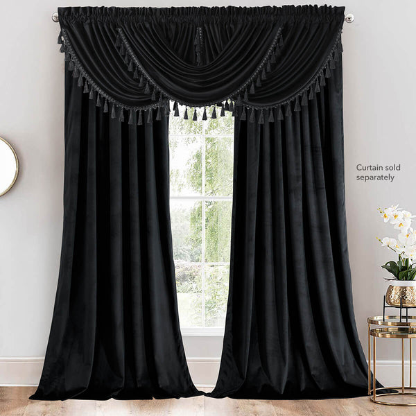 Heavyweight Velvet Waterfall Valance 57”Wx37”L (Single) image 3