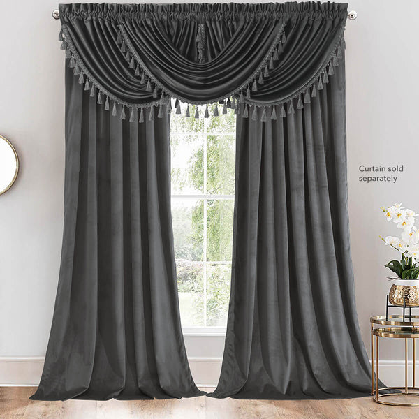 Heavyweight Velvet Waterfall Valance 57”Wx37”L (Single) image 5