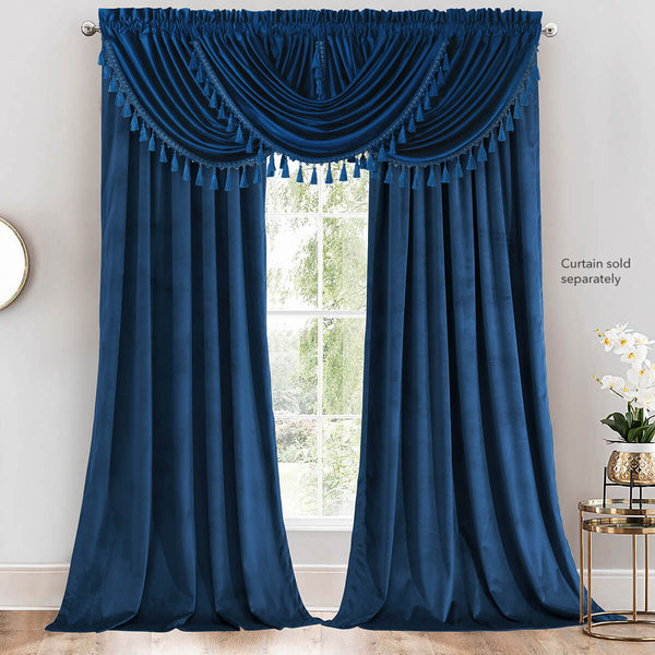 Heavyweight Velvet Waterfall Valance 57”Wx37”L (Single) image 7