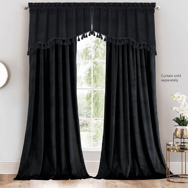 Heavyweight Velvet Swag Valance 70”Wx30”L image 1