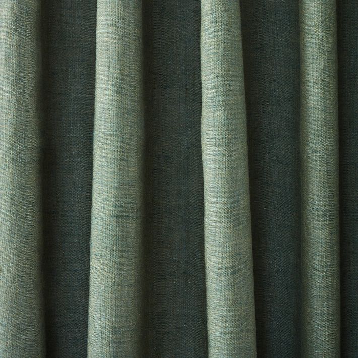 European Flax Linen Blackout Curtain image 5