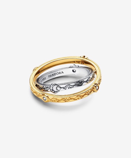 Game of Thrones Spinning Astrolabe Ring Sterling silver, 14k gold plating image 3