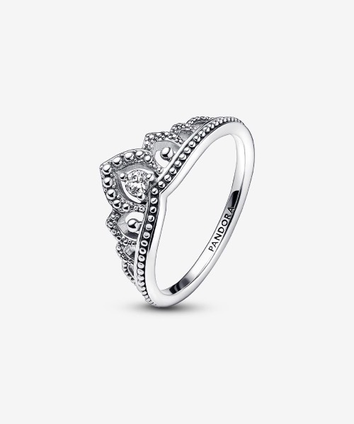 Regal Beaded Tiara Ring Sterling silver image 1