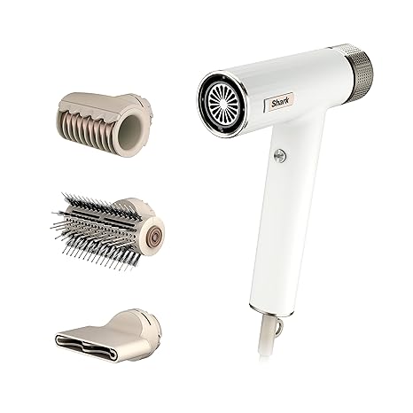 Shark Hair Dryer | SpeedStyle | No Heat Damage Hair Styling Tool | 3 Styling Tools Included | Portable & Powerful Blow Dryer | Best for Straight & Wavy Hair | Silk | HD331 image 1