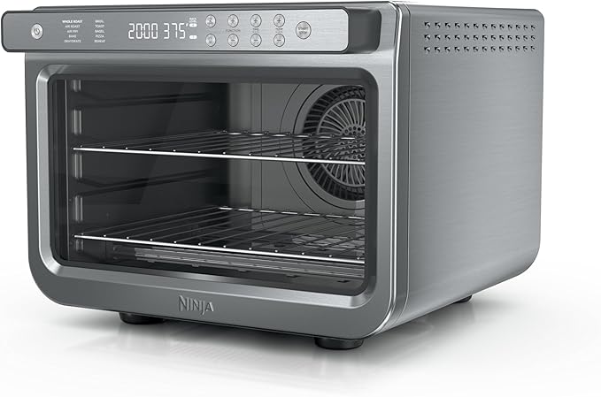 Ninja Air Fryer & Toaster Oven | Prestige Smart XL Countertop Oven | Bakes up to 20 Cookies, Fits up to a 12lb Turkey | Pizza, Toast, Bake, Air Fry & Reheat | 1800 Watts | Stainless Steel | DT501​ image 1