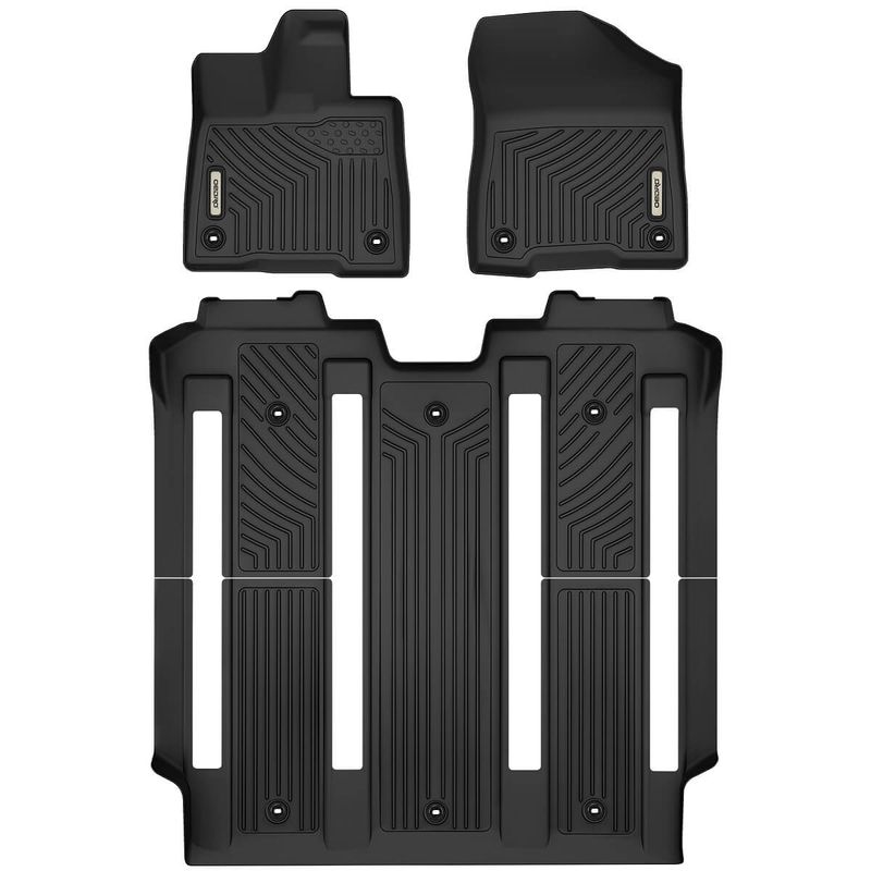  Custom Fit TPE All-Weather Floor Mats for 2021-2025 Toyota Sienna (7-Seat Only) - Durable, Waterproof Car Floor Liners image 1