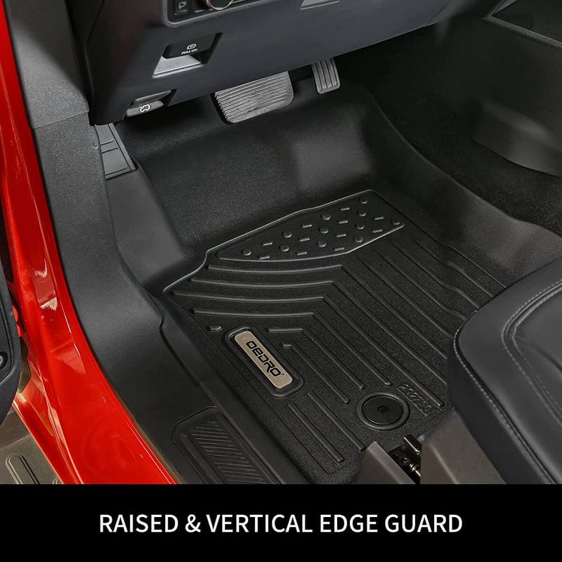  Custom Fit TPE All-Weather Floor Mats for 2021-2025 Toyota Sienna (7-Seat Only) - Durable, Waterproof Car Floor Liners image 4
