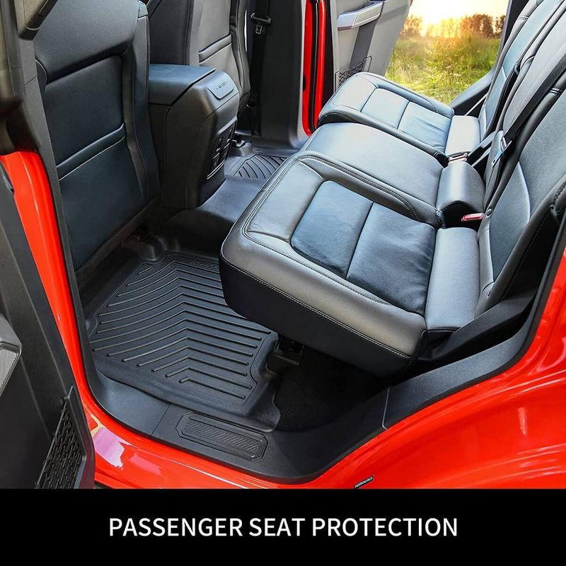  Custom Fit TPE All-Weather Floor Mats for 2021-2025 Toyota Sienna (7-Seat Only) - Durable, Waterproof Car Floor Liners image 6