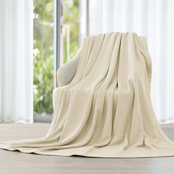 100% Cotton 2-Ply Sheet Blanket/Throw image 3